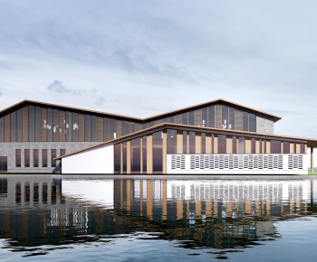 New Chinese Style Architecture Of Artistic Style-ID:245540171