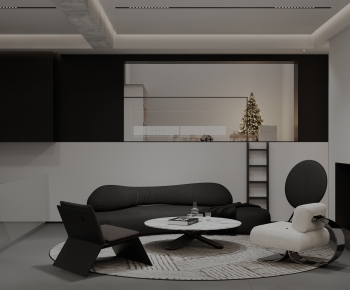 Modern A Living Room-ID:679685123