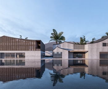 新中式展览馆建筑组合-ID:267520906
