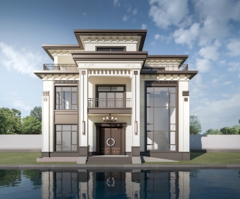 New Chinese Style Detached Villa-ID:837573051