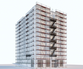 现代脚手架建筑-ID:472528939