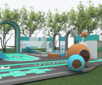 Modern Park Landscape-ID:169764041