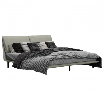 Modern Double Bed-ID:802637106