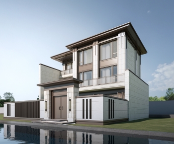 New Chinese Style Detached Villa-ID:357784036