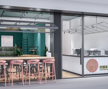 现代奶茶店门头-ID:587728985