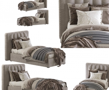 Modern Single Bed-ID:327399975
