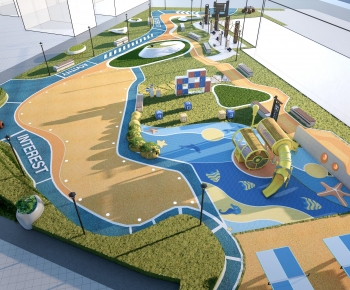 Modern Park Landscape-ID:706551125