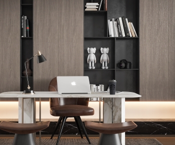Modern Office Desk And Chair-ID:432419065
