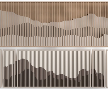 New Chinese Style TV Wall-ID:371654032