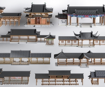 新中式景观廊架组合-ID:904695997