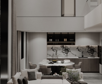 Modern A Living Room-ID:803436991