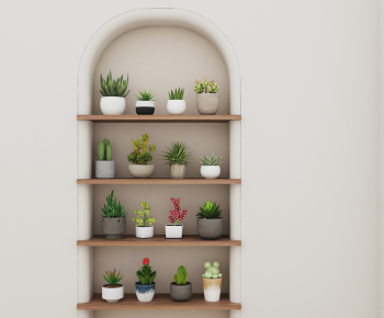 Modern Potted Green Plant-ID:590519912