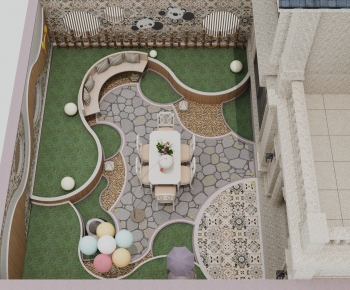 American Style Courtyard/landscape-ID:754420861