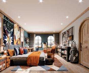Modern Mix And Match Styles Bedroom-ID:312960129