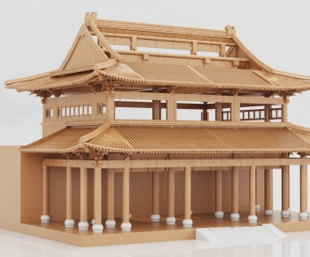 Chinese Style Ancient Architectural Buildings-ID:475385909
