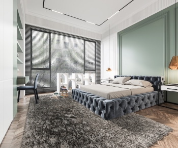 Simple European Style Bedroom-ID:471441037
