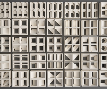 Modern Cement Brick Screen Partition-ID:306946993