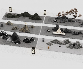 New Chinese Style Rockery Waterscape-ID:920831924