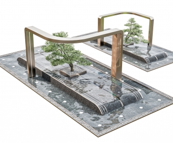 Modern Rockery Waterscape-ID:194768912