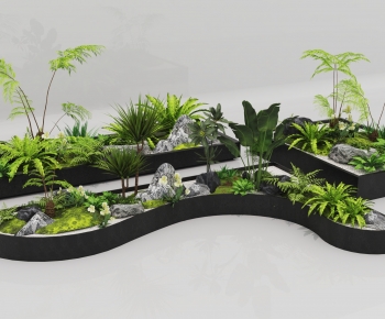 现代室内植物造景组合-ID:881526956