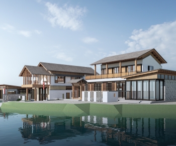 新中式民宿建筑-ID:599653014