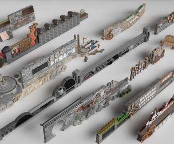 New Chinese Style Landscape Wall-ID:548263072