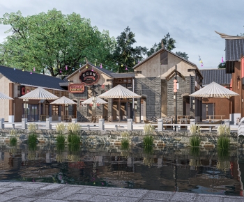 New Chinese Style Commercial Street-ID:886293893