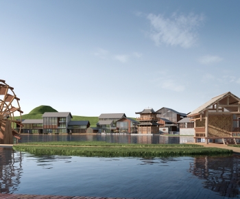 New Chinese Style Residential Building-ID:387953043