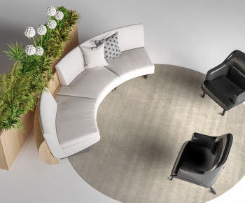 Modern Curved Sofa-ID:711236003