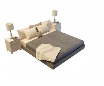 Simple European Style Double Bed-ID:751802923