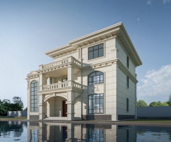 Simple European Style Detached Villa-ID:970509173