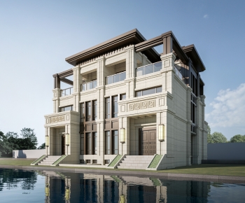 Simple European Style Detached Villa-ID:297980074