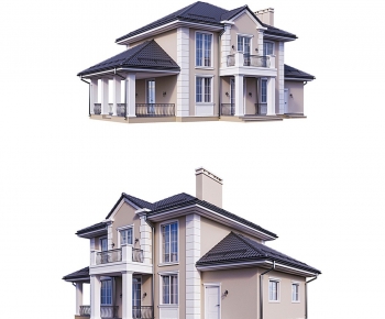 Simple European Style Detached Villa-ID:968580019