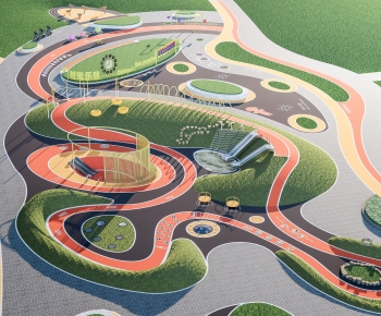 Modern Park Landscape-ID:269153126