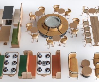 Modern Dining Table And Chairs-ID:535449032