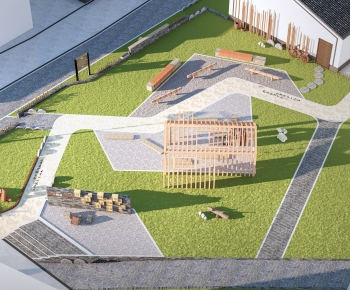 New Chinese Style Park Landscape-ID:613250738