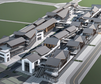 New Chinese Style Commercial Street-ID:702277903