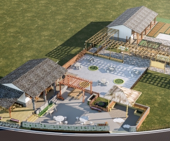 New Chinese Style Courtyard/landscape-ID:498181105