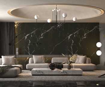 Modern A Living Room-ID:554205891