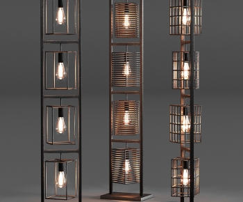 Industrial Style Floor Lamp-ID:437966114