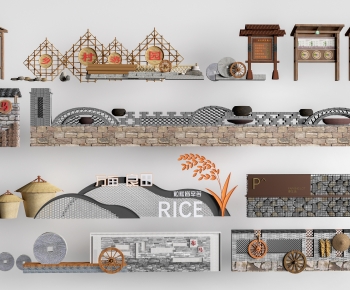 New Chinese Style Landscape Wall-ID:171380042