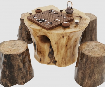 Chinese Style Tea Tables And Chairs-ID:798979047