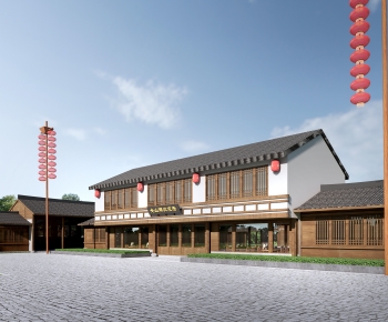 新中式民宿建筑-ID:549362904