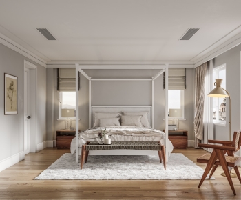 Simple European Style Bedroom-ID:938620666