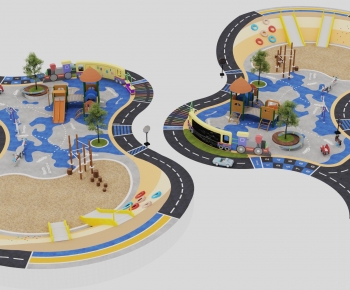 Modern Park Landscape-ID:445373066