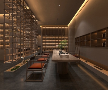 New Chinese Style Teahouse Tea House-ID:766387945