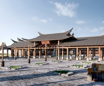 中式廊架-ID:481580025