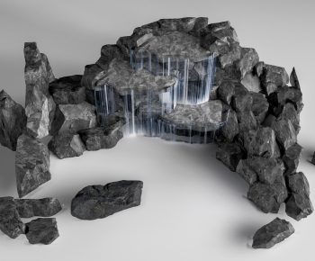 Modern Rockery Waterscape-ID:981332069