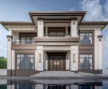 New Chinese Style Detached Villa-ID:749592073
