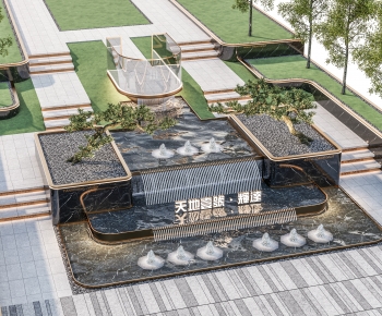 Modern Rockery Waterscape-ID:475749972